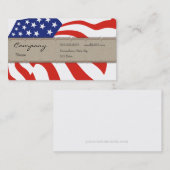 Visitenkarte - dekorative USA-Flagge (Vorne/Hinten)