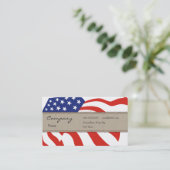 Visitenkarte - dekorative USA-Flagge (Stehend Vorderseite)