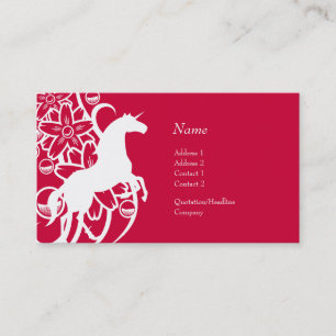 Visitenkarte - dekorativer Unicorn