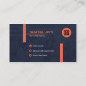 Visitenkarte der Agentur (Rückseite)