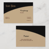 Visitenkarte der Anwaltskanzlei (Vorne/Hinten)