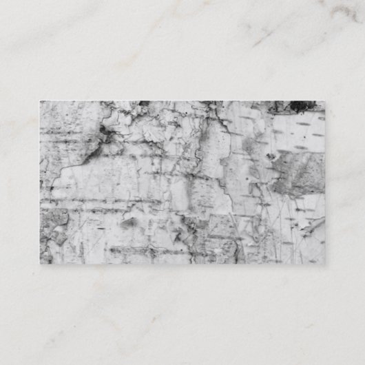 Visitenkarte der Birkenrinde (Rückseite)