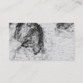 Visitenkarte der Birkenrinde (Rückseite)