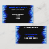 Visitenkarte der blauen Flamme (Vorne/Hinten)