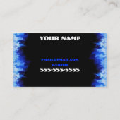 Visitenkarte der blauen Flamme (Rückseite)