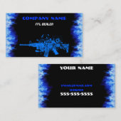 Visitenkarte der blauen Flamme (Vorne/Hinten)