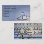 Visitenkarte der Computerreparatur (Vorne/Hinten)