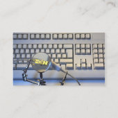 Visitenkarte der Computerreparatur (Rückseite)