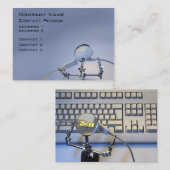 Visitenkarte der Computerreparatur (Vorne/Hinten)