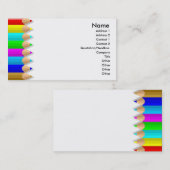 Visitenkarte der Farbstifte (Vorne/Hinten)