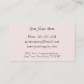 Visitenkarte der Flamingos Pink-Gruppe (Rückseite)