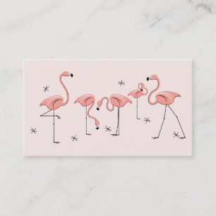 Visitenkarte der Flamingos Pink-Gruppe