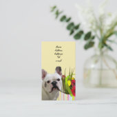 Visitenkarte der französischen Bulldogge (Stehend Vorderseite)