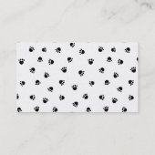 Visitenkarte der französischen Bulldogge - (Rückseite)