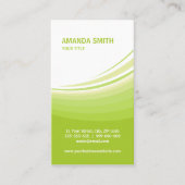 Visitenkarte der grünen Wellen (Vorderseite)
