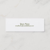 Visitenkarte der Haut - Blume (Rückseite)