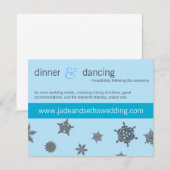 Visitenkarte der Hochzeitswebsite Begleitkarte (Vorne/Hinten)