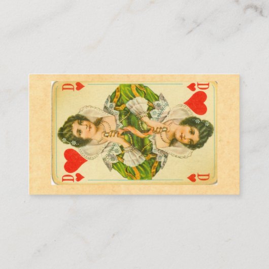 Visitenkarte der Königin (Rückseite)