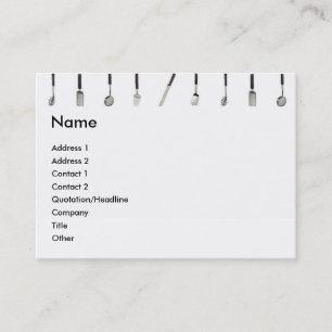 Visitenkarte der Küchengeräte