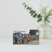 Visitenkarte der landwirtschaftlichen Traktoren (Stehend Vorderseite)