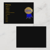 Visitenkarte der Lebensgarantie (Vorne/Hinten)