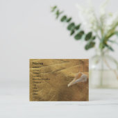 Visitenkarte der Muschel (Stehend Vorderseite)