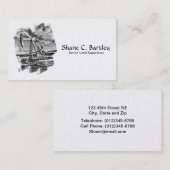 Visitenkarte der Öl-Pumpanlage-(Pumpjack) (Vorne/Hinten)