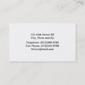 Visitenkarte der Öl-Pumpanlage-(Pumpjack) (Rückseite)