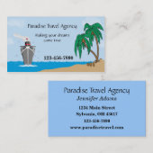 Visitenkarte der Reiseagentur (Vorne/Hinten)