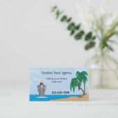 Visitenkarte der Reiseagentur (Stehend Vorderseite)