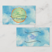 Visitenkarte der Reiseagentur (Vorne/Hinten)