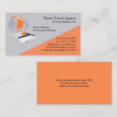 Visitenkarte der Reiseagentur (Vorne/Hinten)