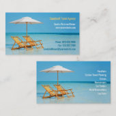 Visitenkarte der Reiseagentur (Vorne/Hinten)