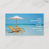 Visitenkarte der Reiseagentur (Rückseite)