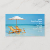 Visitenkarte der Reiseagentur (Rückseite)