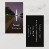 Visitenkarte der Reiseagentur (Vorne/Hinten)