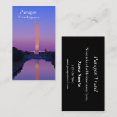 Visitenkarte der Reiseagentur (Vorne/Hinten)