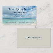 Visitenkarte der Reiseagentur (Vorne/Hinten)