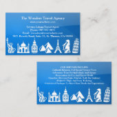 Visitenkarte der Reiseagentur (Vorne/Hinten)