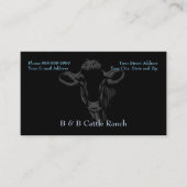 Visitenkarte der Rinderfarm Ranch (Vorderseite)