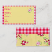 Visitenkarte der Rose (Vorne/Hinten)