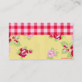 Visitenkarte der Rose (Rückseite)