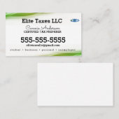 Visitenkarte der Steuergesellschaft (Vorne/Hinten)