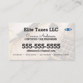 Visitenkarte der Steuergesellschaft (Vorderseite)