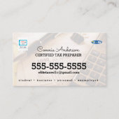 Visitenkarte der Steuergesellschaft (Vorderseite)