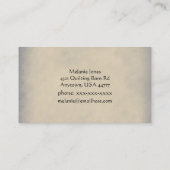 Visitenkarte der Vintagen Nähmaschine (Rückseite)