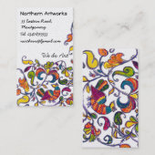 Visitenkarte der Vögel im Nordteil (Vorne/Hinten)