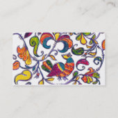 Visitenkarte der Vögel im Nordteil (Rückseite)