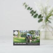 Visitenkarte der Wäscherei mit doppelseitigem Foto (Stehend Vorderseite)