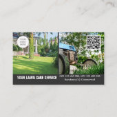 Visitenkarte der Wäscherei mit doppelseitigem Foto (Vorderseite)